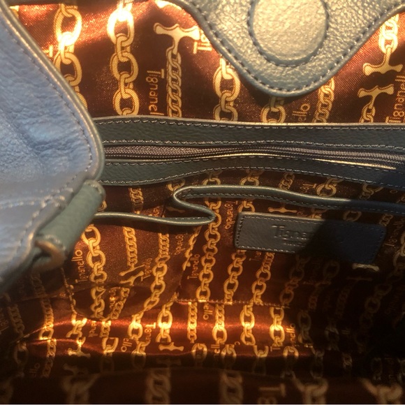 Tignanello Indigo Leather Satchel/Tote - Picture 5 of 7